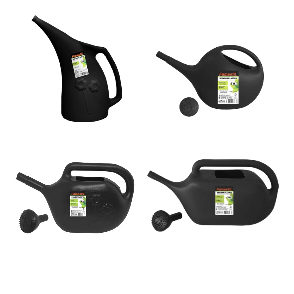 Regador Plástico Famastil em PEAD para Jardim Horta Vasos com Bico Ajustável em Oferta na Shopee