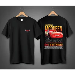 Camiseta Relâmpago Mcqueen e Sally Camisa 100% Algodao Estampa Grande