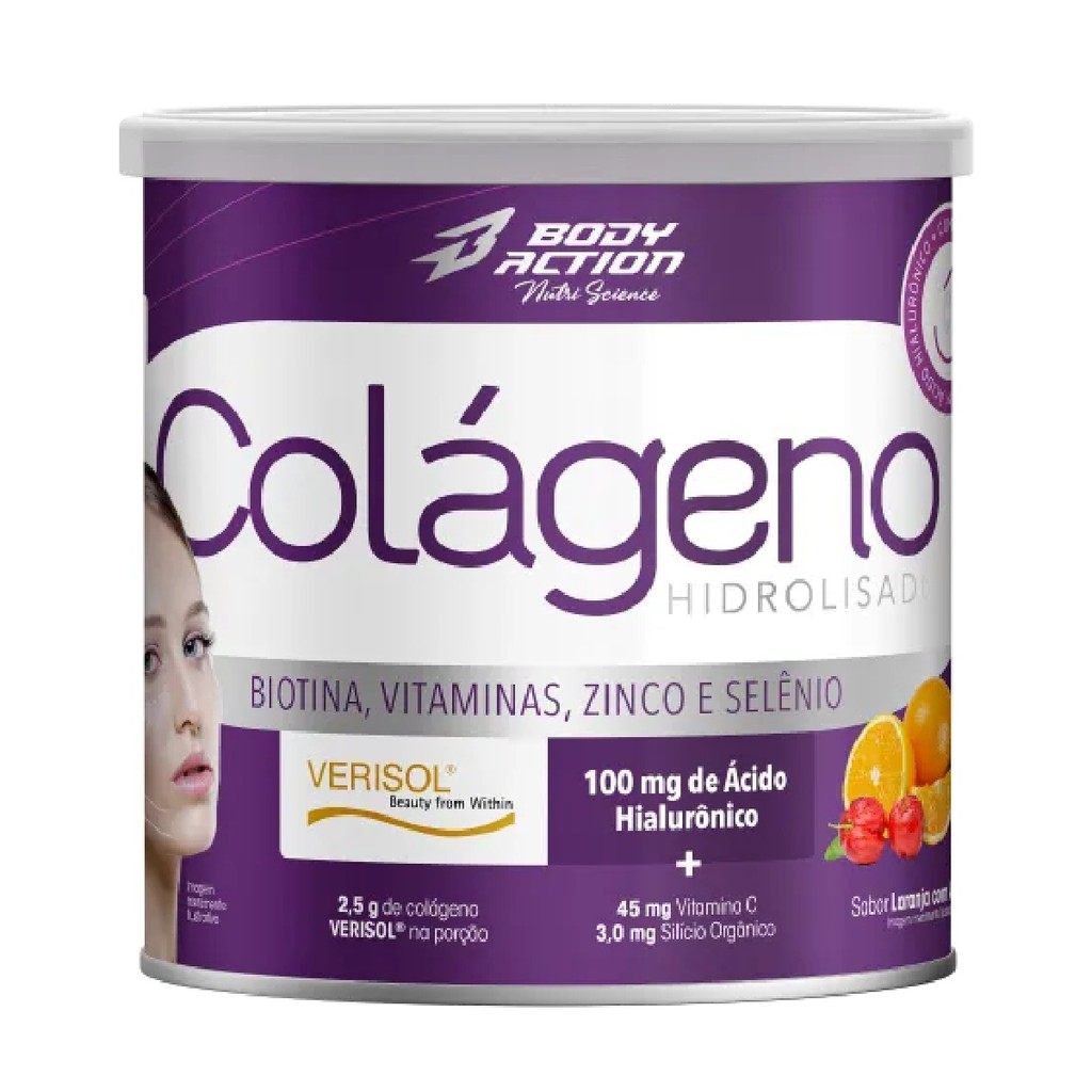 Colageno Verisol C/ Acido Hialuronico 200g Bodyaction - Health