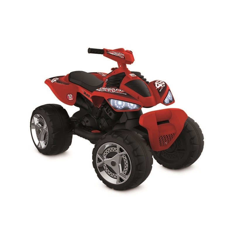Super Quadriciclo Elétrico Infantil 12V Bandeirante Vermelho em Oferta na Shopee
