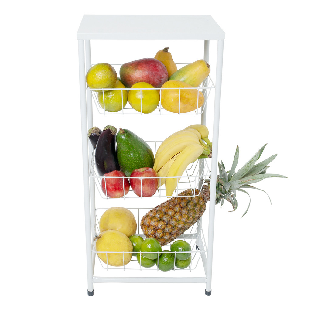 Fruteira 3 Andares Com Suporte Para Galão Microondas air fry