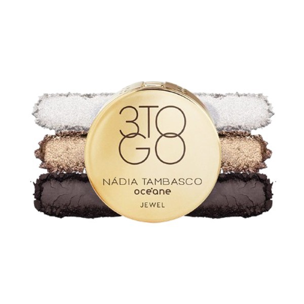 Paleta de Sombras Nádia Tambasco Trio To Go Jewel Océane 7,8g