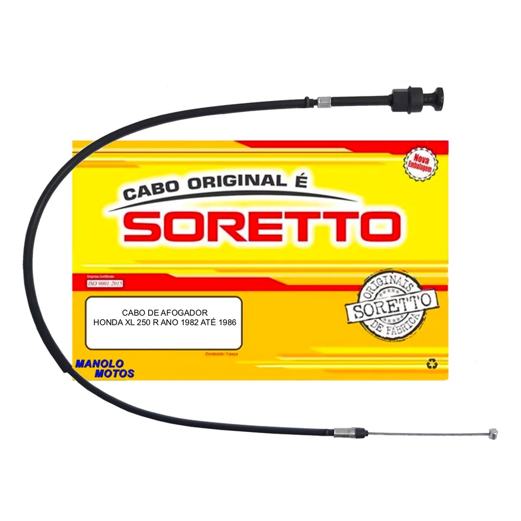 Cabo Soretto afogador XL 250R 1982-1986