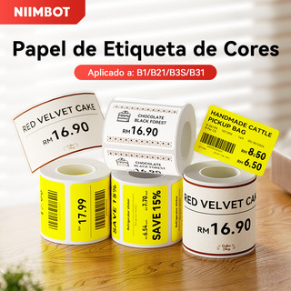 NIIMBOT B1/B21/B3S Série Colorida Desenho Animado b21 Stikcer De Rótulo em Oferta na Shopee