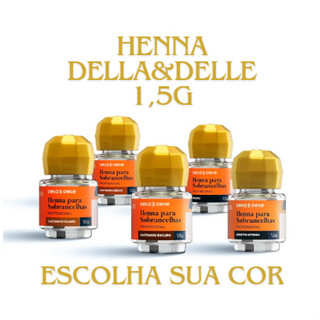 Henna Para Sobrancelhas 1,5g- Della Delle (SELECIONE A COR) NOVA EMBALAGEM em Oferta na Shopee