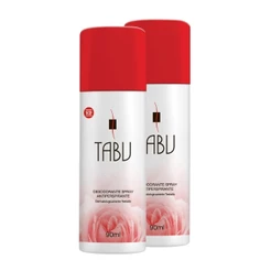 Kit Desodorante Spray Tabu Tradicional 90Ml (2 unidades)