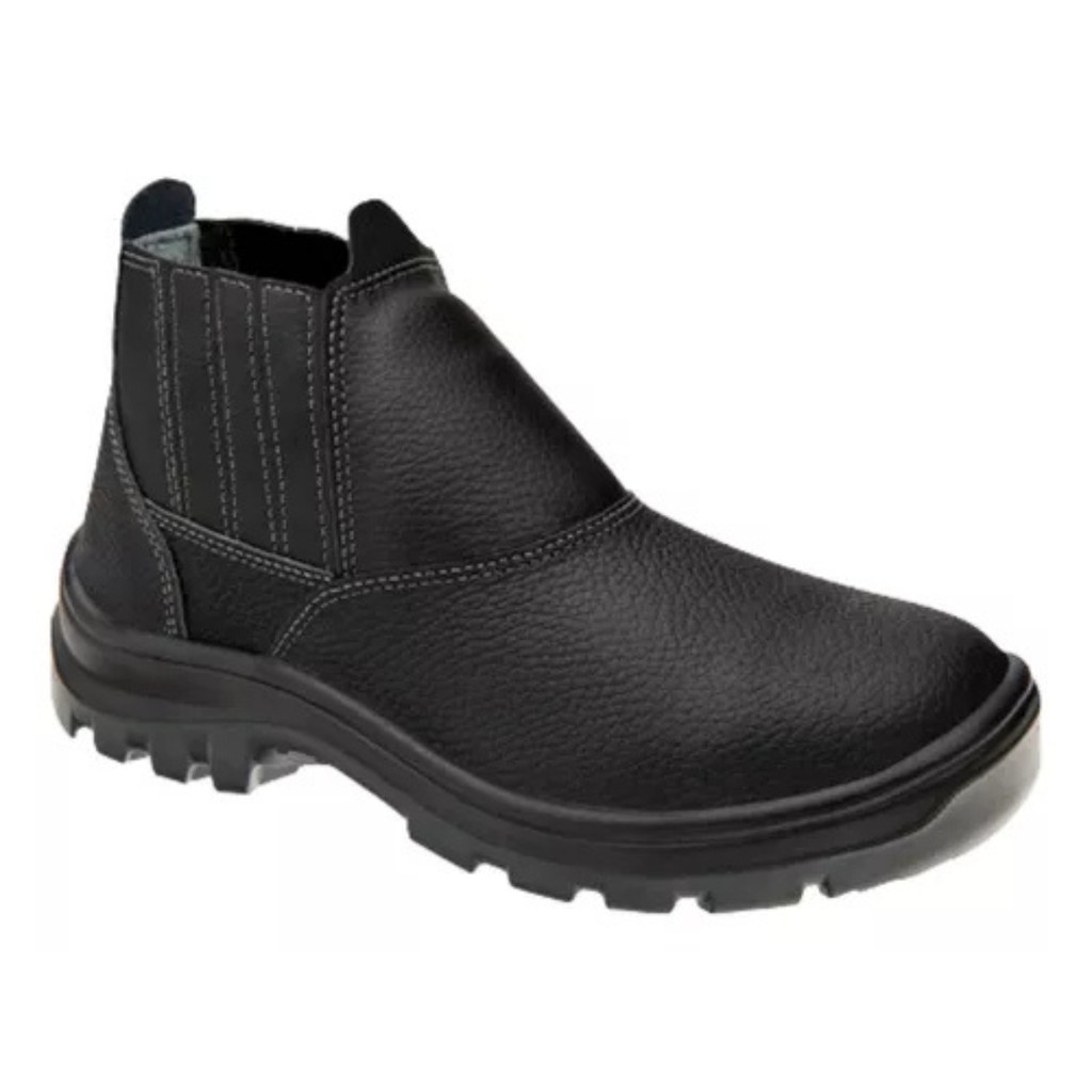 BOTA BOTINA DE SEGURANÇA MARLUVAS VULCAFLEX BICO DE PVC C.A 43377 SOLADO BIDENSIDADE MACIO E DURÁVEL