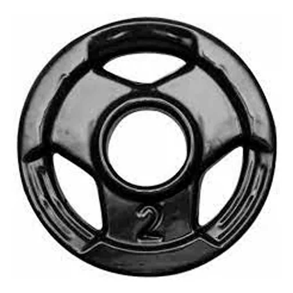 Anilha Sport 2 Kg Emborrachada P/ Barra Olímpica 50mm