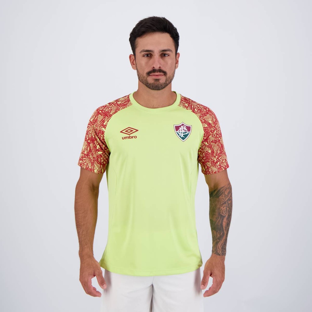 Camisa Umbro Fluminense Treino Goleiro 2024 Verde - Sports & Outdoors