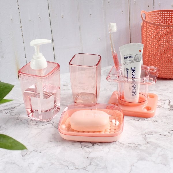 Kit de Banheiro c/ 4 Pçs - Jacki Design em Oferta na Shopee