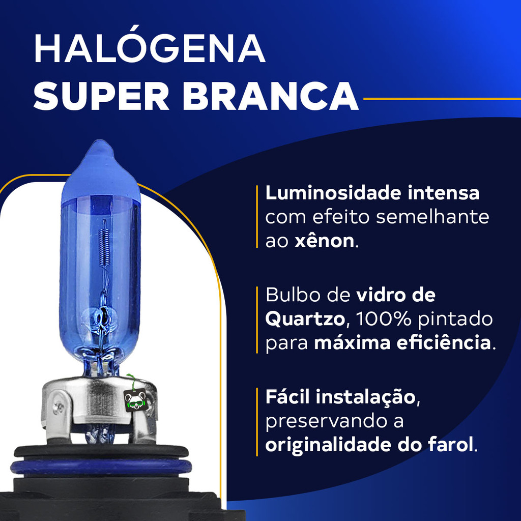 Detalhes do Lâmpada Super Branca Hb4/9006 8500k Tipo Xênon 12V 51W Techone