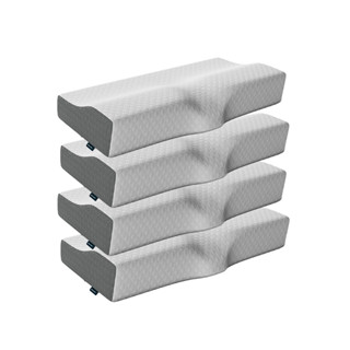 Kit 4 Travesseiros Cervical NASA - Coluna Relax - Suporte Ergonômico com Carvão Ativado em Oferta na Shopee