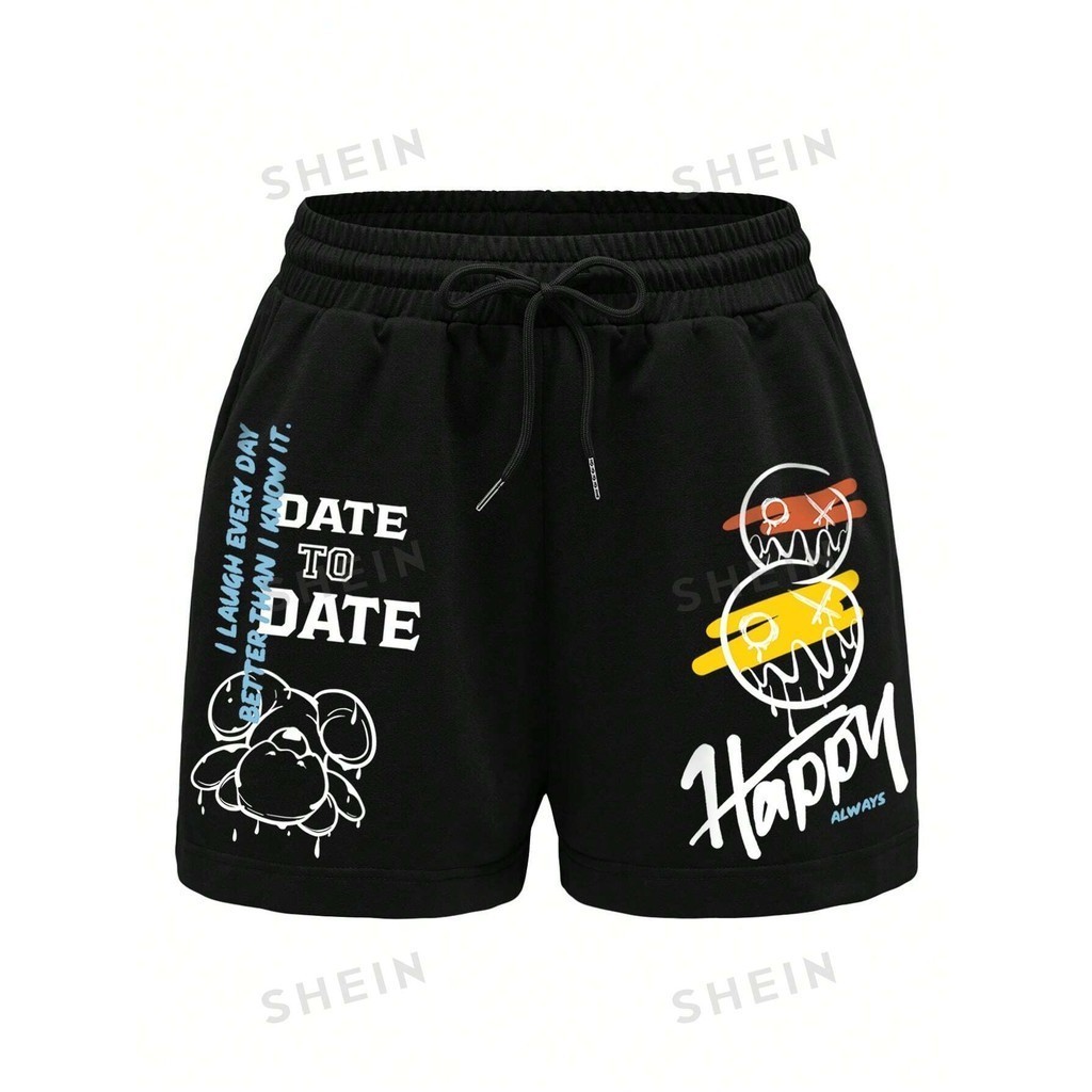 BERMUDA SHORTS MASCULINA STREET MOLETOM DATE TO DATE DRIP STYLE V007
