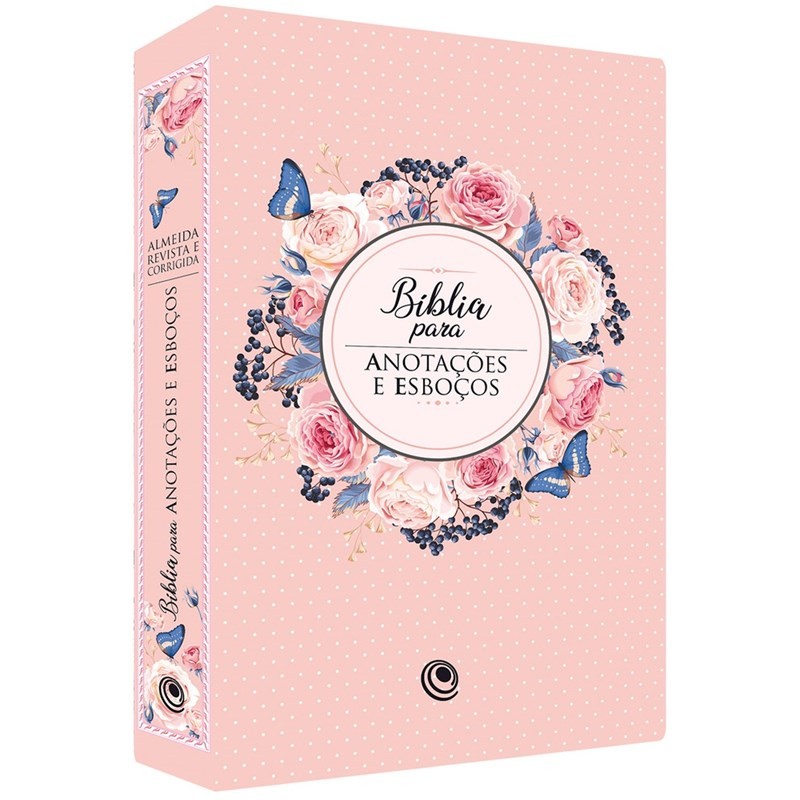 Bíblia Para Anotações E Esboços | Arc | Capa Luxo Floral Ros - Books & Magazines
