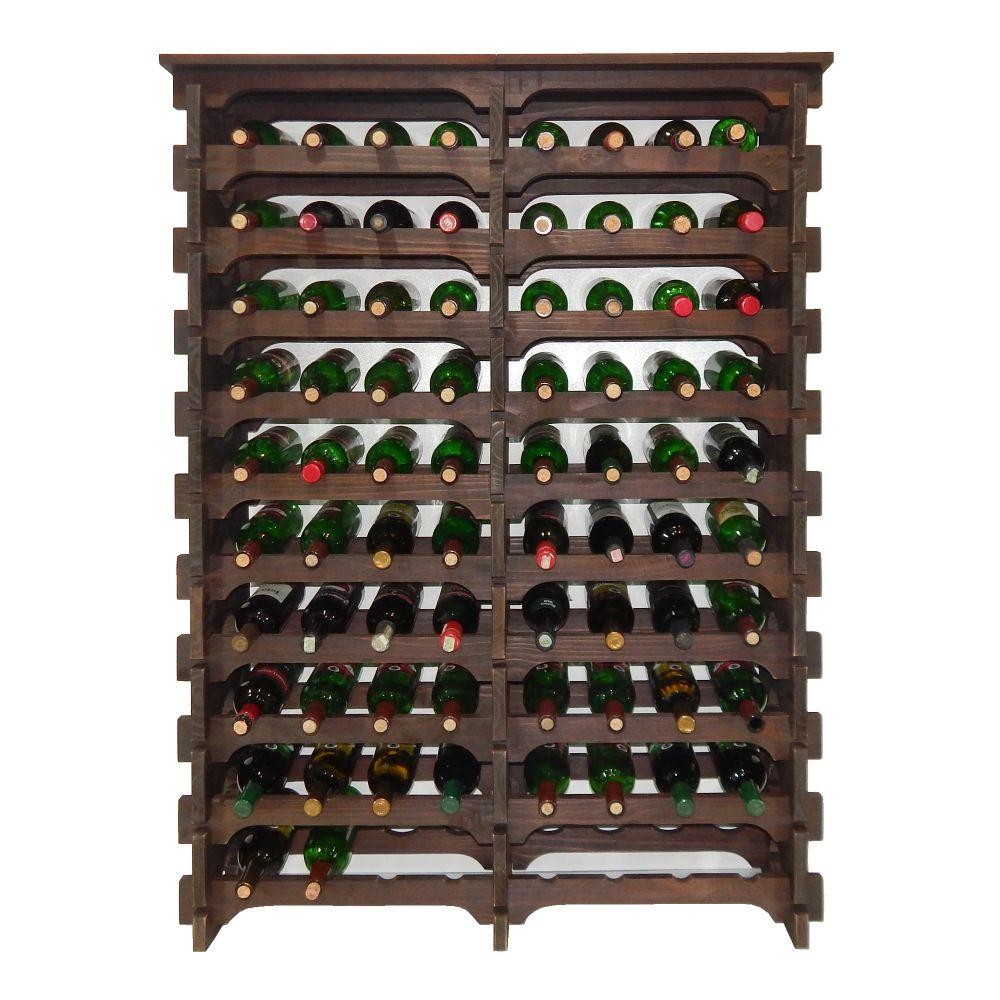 Adega Vinho Madeira 80 Garrafas Tipo Mesa Cor Imbuia C08 Cevey Adegas E Artesanatos em Oferta na Shopee