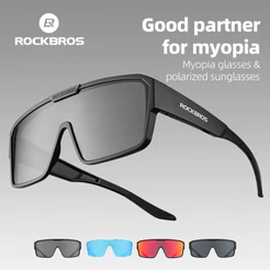 Óculos De Sol Polarizados ROCKBROS Para Miopia Unissex Anti-UV 400 Proteção Passeios Ao Ar Livre , Caminhadas , Equipame