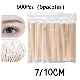 Kit Com 1/3/5 Unidades Palitos de Algodão Para Limpeza de Henna e Micropigmentação de Sob…