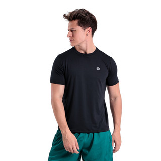 Camiseta Esportiva Gola Careca Manga Curta Dry Fit 93% Poliéster 7% Elastano em Oferta na Shopee