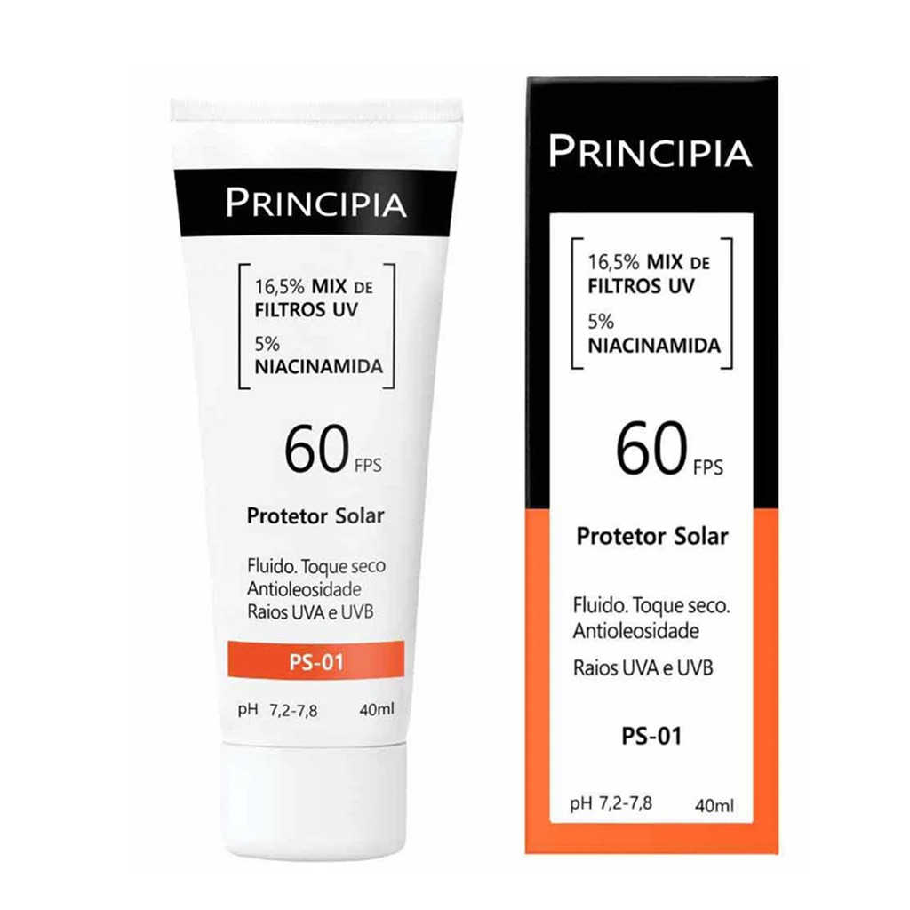 Protetor Solar Facial Principia - Fps 60 Ps-01 40ml