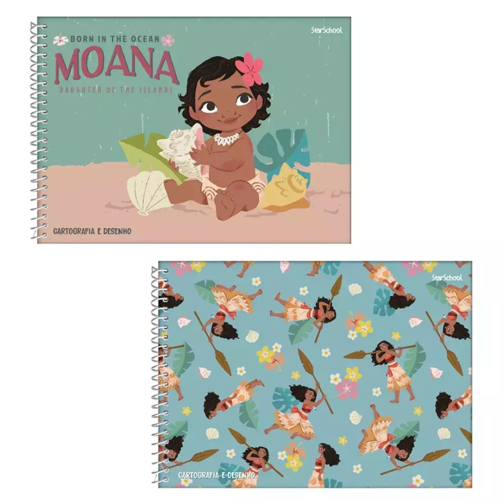 Caderno de Cartografia e Desenho 80 Fls Moana - Jandaia