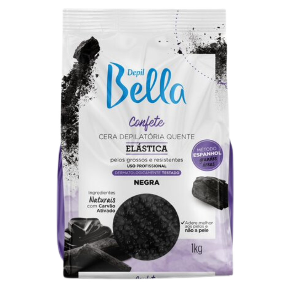 Cera Depilação Corporal Negra Natural Pérola Depil Bella 1kg em Oferta na Shopee