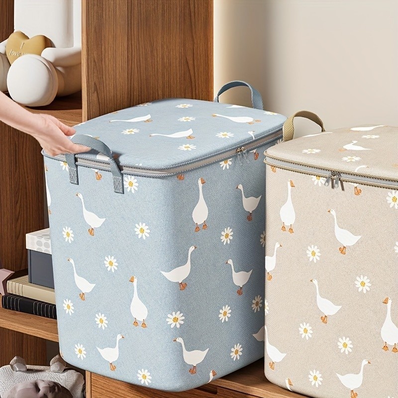 Caixa De Organizador Armazenamento De Linho Dobrável Moderna Com Alças De Grande Capacidade JZ em Oferta na Shopee