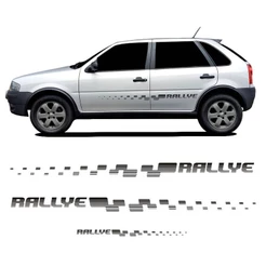 Kit Faixa Gol Rallye G4 2005/2010 Adesivo Lateral + Traseiro