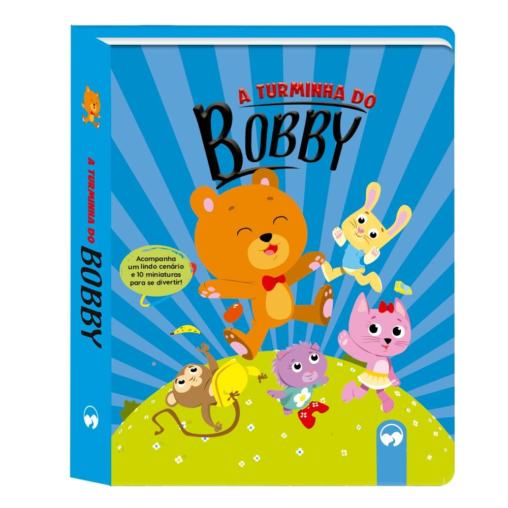 Livro Infantil Em Ação - A Turminha do Bobby - Com Cenário E Miniaturas