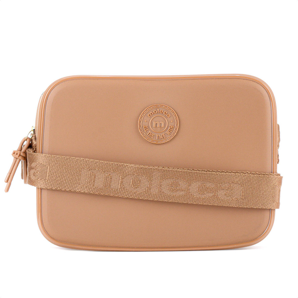 Bolsa Moleca Retangular Transversal Marrom Caramelo - Feminino em Oferta na Shopee