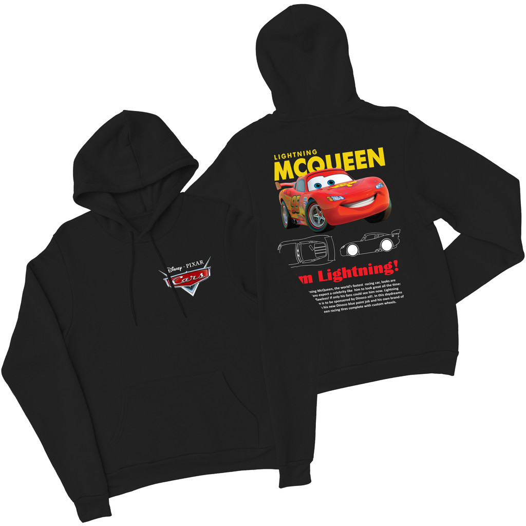 Moletom Moletom Canguru Carros Relampago Mcqueen Blusa de Frio Casaco Algodão Flanelado Premium
