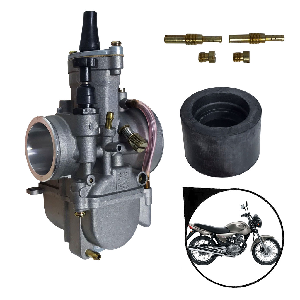 Carburador de Guilhotina Competição 32mm Crf 230 2007 Até 2020 Cbx 200 Strada 1993 Até 2003
