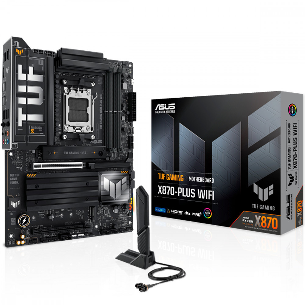 Placa Mãe Asus TUF Gaming Para AMD AM5 X870 Plus Wifi 4xDDR5 ATX - 90MB1IU0-M0EAY0 em Oferta na Shopee