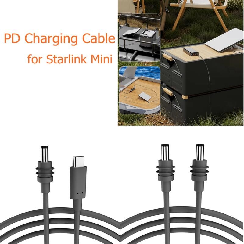 2/3/5M Para Starlink Mini Cabo DC Alimentação Tipo-C Entrada De Substituição À Prova Dwaterproof Água Exterior Barril Ja em Oferta na Shopee