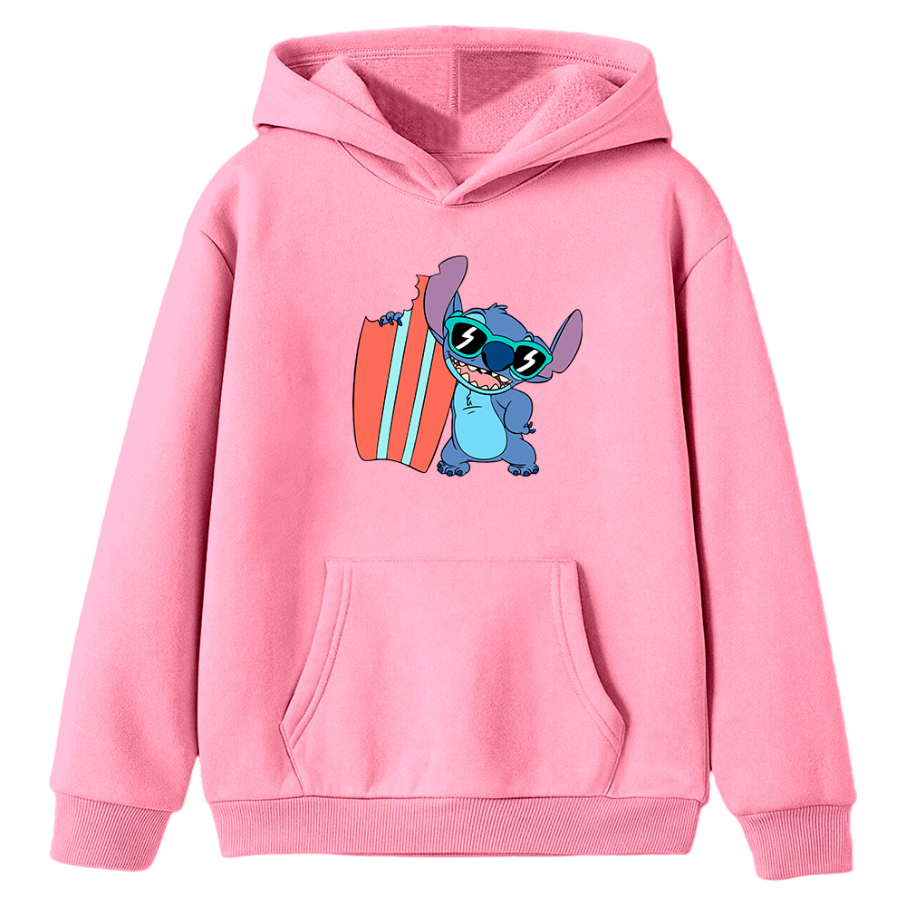 Moletom Infantil Canguru Sti-tch Prancha Mordida Desenho Infância Tv Lilo Kids Blusa Flanelado