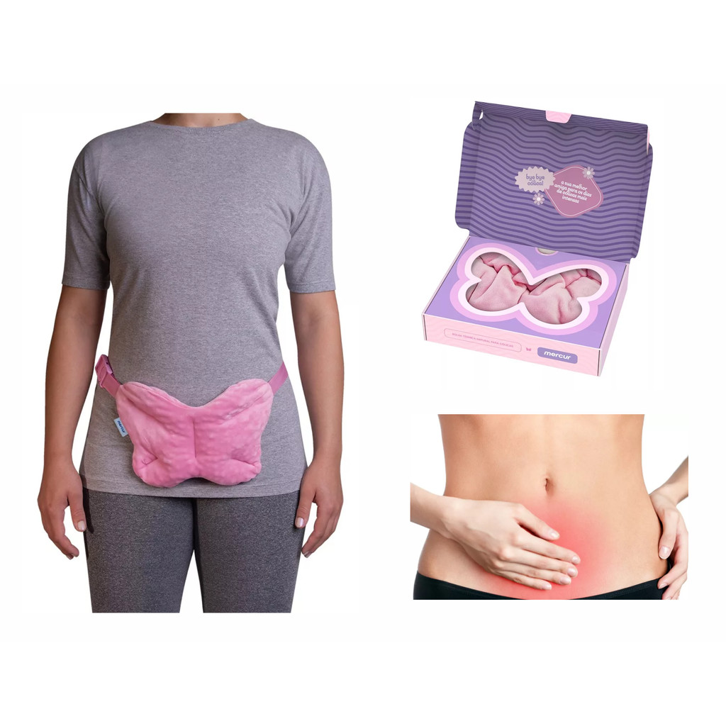 Bolsa Térmica Natural Alívio de Dores Musculares Cólicas Terapia Quente Natural  Bye Bye Mercur