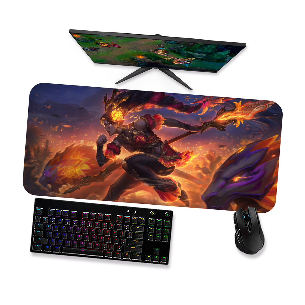 Mouse pad Gamer Grande - LOL NIDALEE LA ILUSIÓN 1 - 90x40 80x40 60x40 70x30