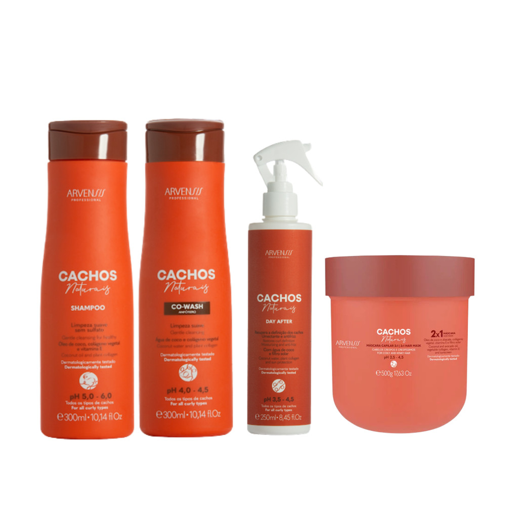 Kit Arvensis Shampoo Co-Wash Máscara 2x1 Spray Day After Day