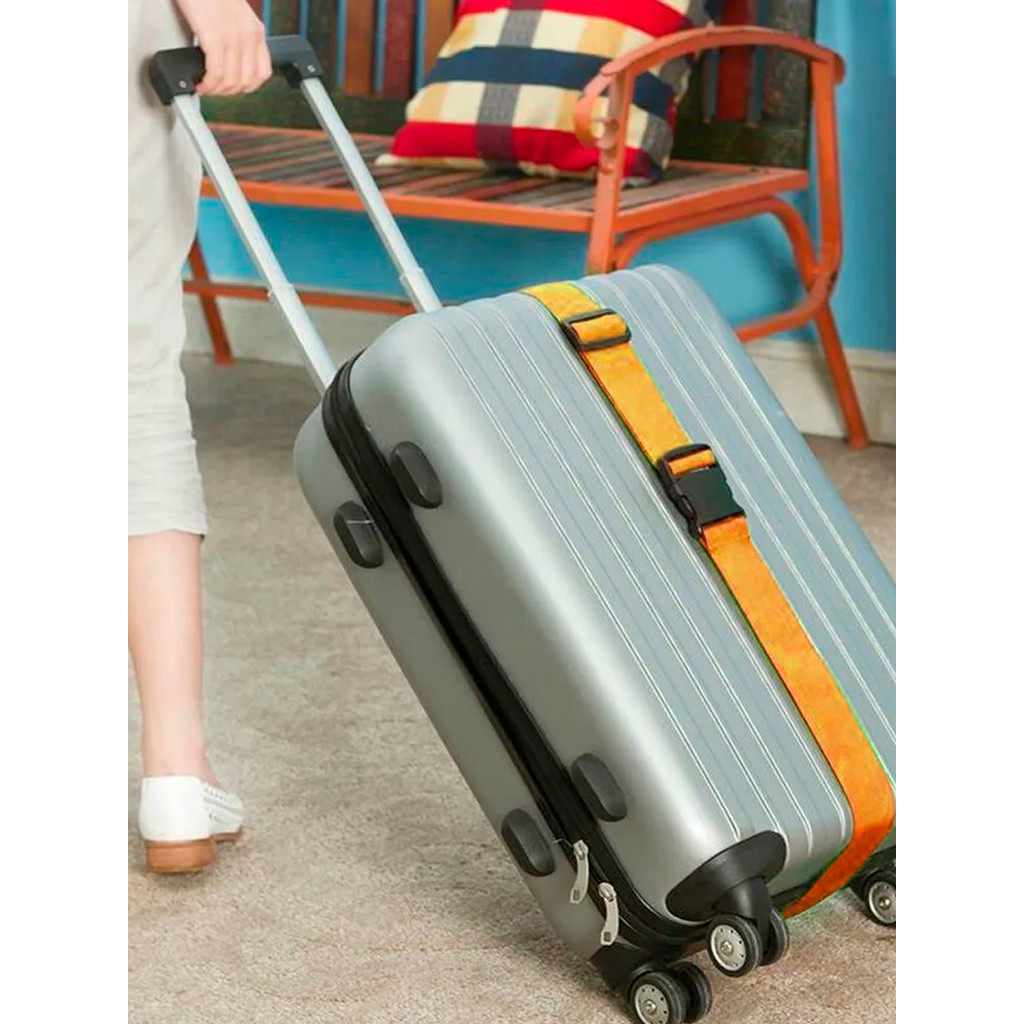 Cinta Para Mala De Viagem Fivela Proteção Bagagem Segurança Anti Furto — imagem 2 de 2