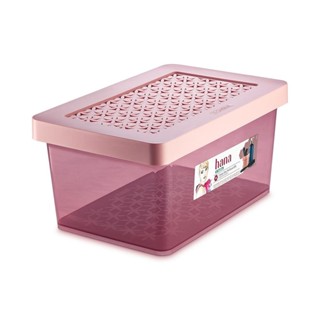 Organizador Plástico Multiuso Alto Rosé 8,5L Hana Ordene em Oferta na Shopee