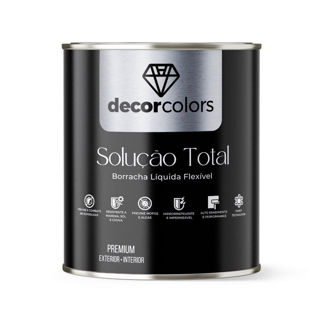 Tinta Borracha Líquida Solução Total 4,3kg - Decor Colors