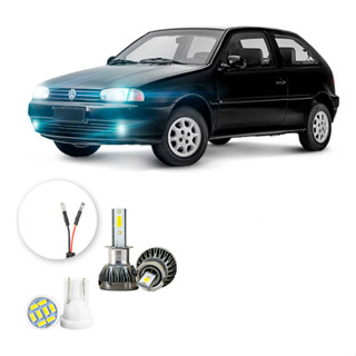 Ultra Led Nano 22000lm Volkswagen Gol 1996-2000 Farol Milha em Oferta na Shopee