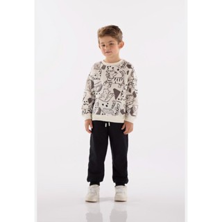 Conjunto Infantil Masculino em Moletom com Blusão e Calça Up Baby em Oferta na Shopee