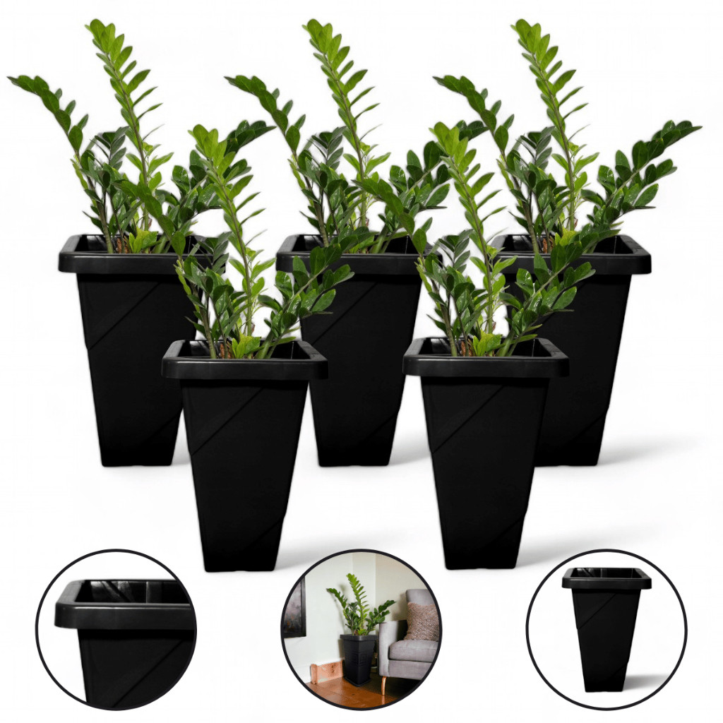 Kit Vasos Grandes 25L Litros Preto Decorativos Plantas Grandes Jardim Decoração em Oferta na Shopee