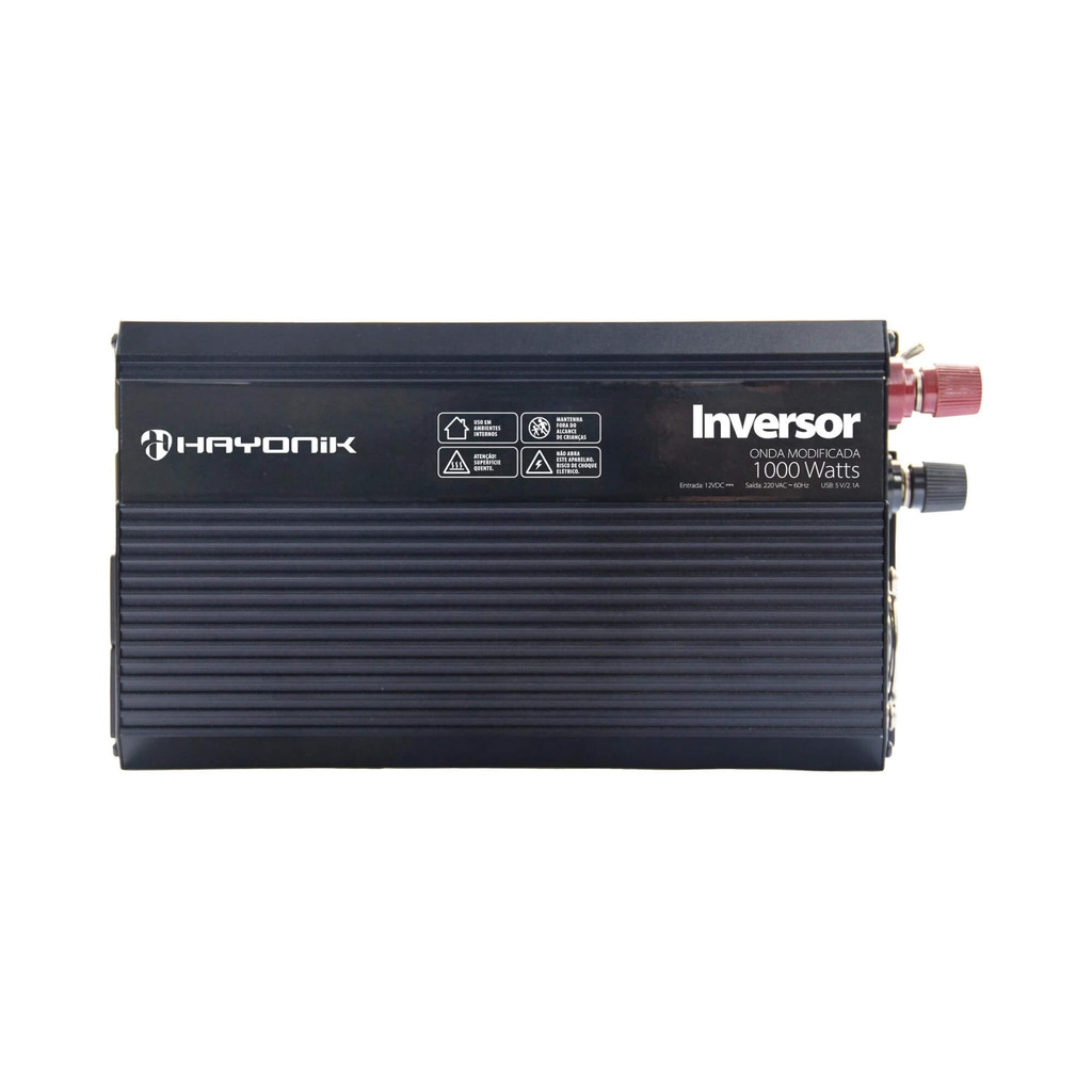 Inversor Automotivo MSW Onda Modificada 1000W 12V/220V Hayonik - 84820