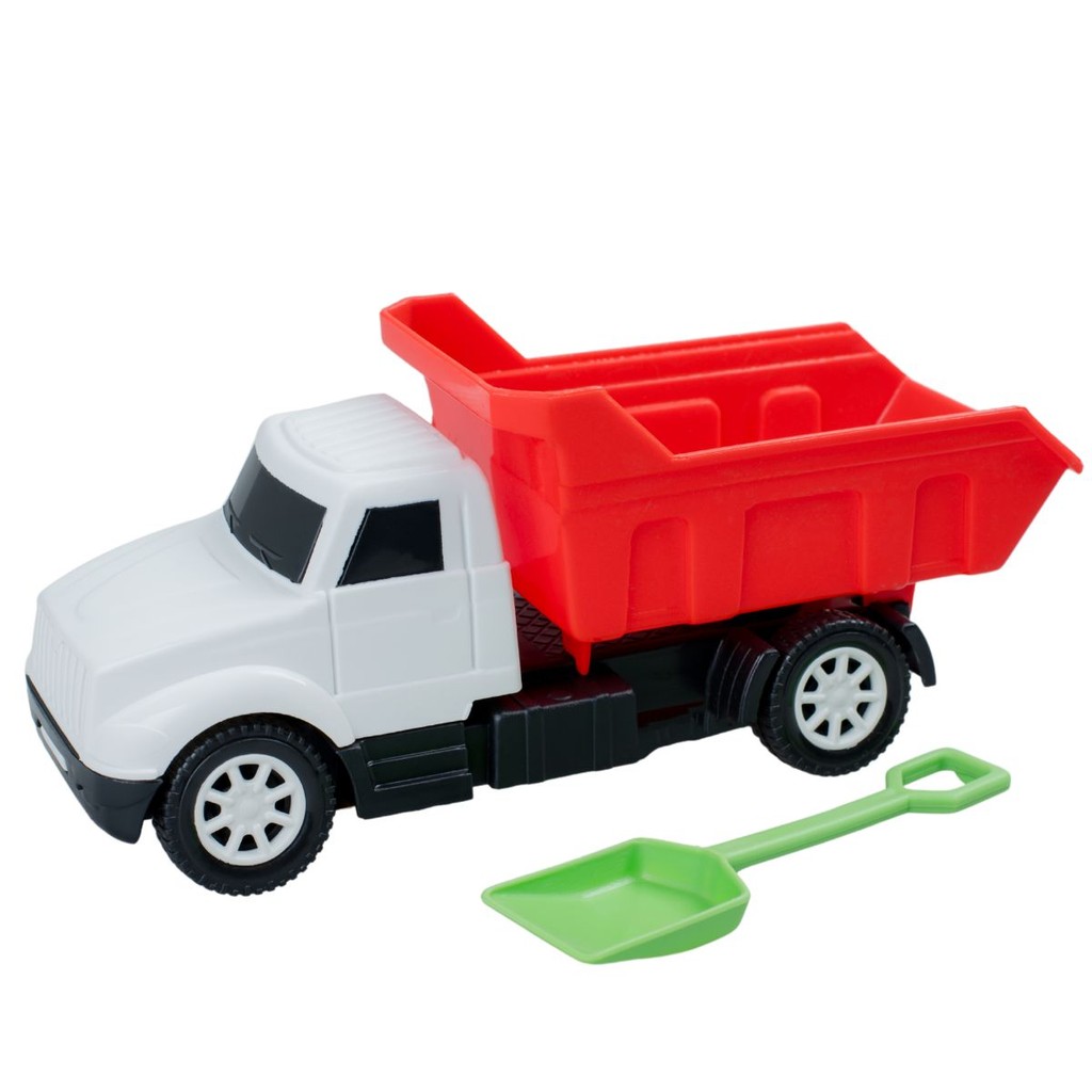 Caminhão basculante pá miniatura brincar terra areia praia caçamba plastico colorido bem embalado