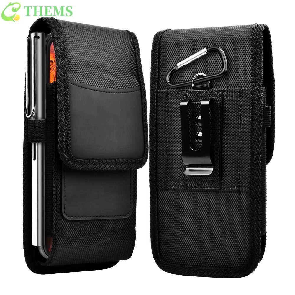 Capa De Telefone Com Bolsa De Cintura THEMS , Clipe De Cinto De Nylon Durável Resistente Ao Desgaste , Laço Para em Oferta na Shopee
