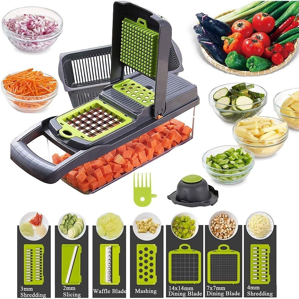 Cortador  Fatiador Versatil multifuncional de legumes/frutas/vegetais, picador, picador, descascador e máquina de corte