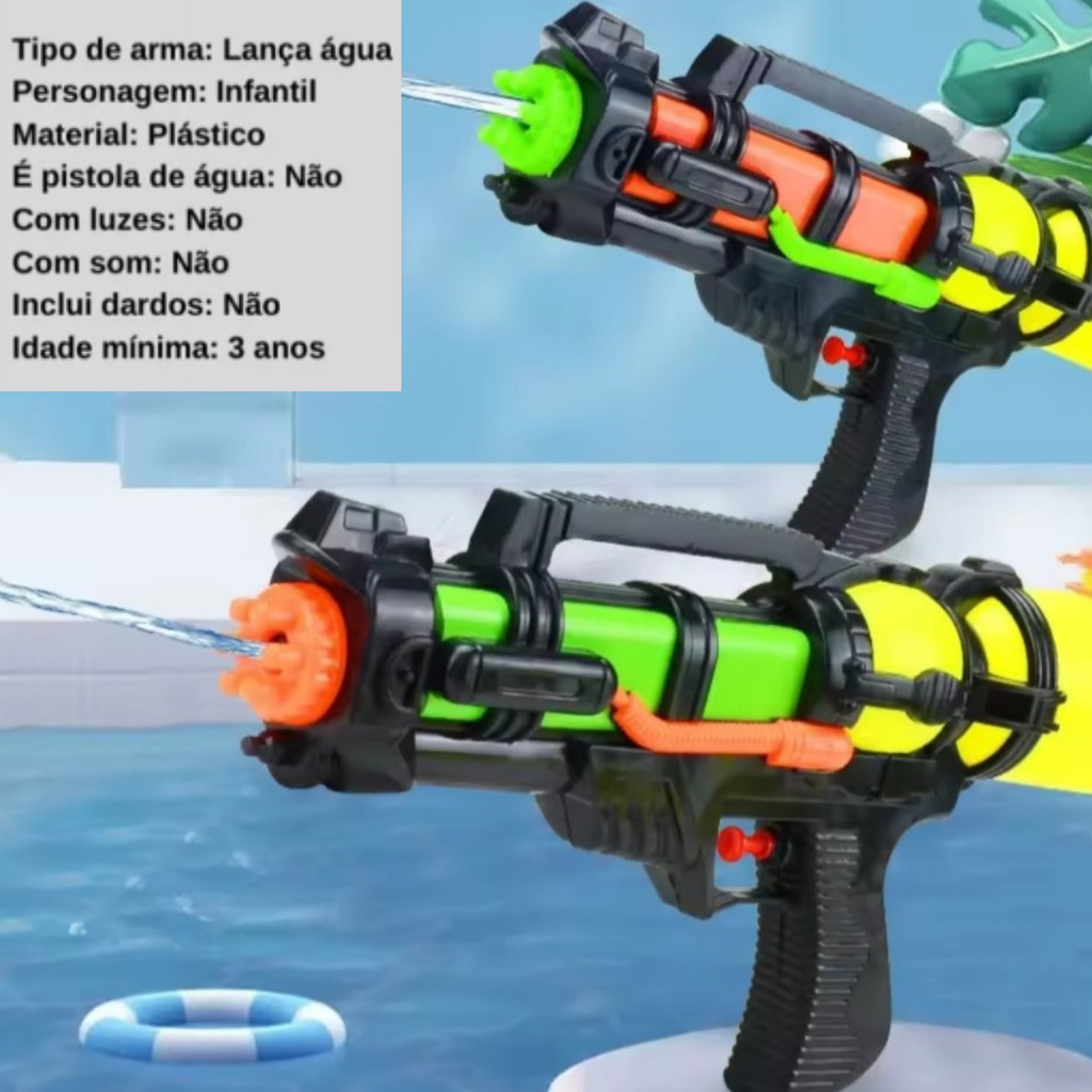 Lança Água Infantil Grande Potente  Lançador de Agua Pistola 500 Ml de Agua venha se divertir com esse brinquedo