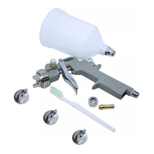 Pistola de pintura HVLP Gravidade 600ml 3 bicos 1.2 1.5 1.8 Importway em Oferta na Shopee