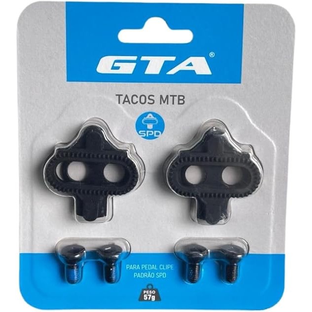 Kit Tacos P/ Sapatilha Pedal Clip MTB GTA Padrão Shimano SPD